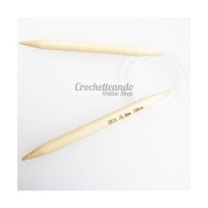 AGUJA DE TEJER CIRCULAR EN BAMBU 10mm