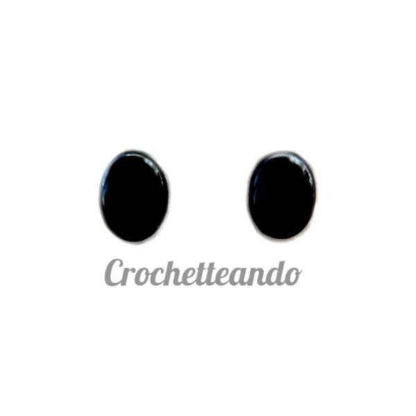 OJOS DE SEGURIDAD OVALADOS COLOR NEGRO 8x11mm (PAR) OJOS DE SEGURIDAD OVALADOS COLOR NEGRO 8x11mm (PAR)