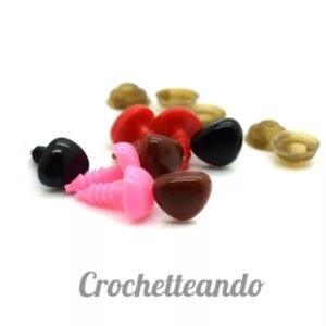 NARIZ DE SEGURIDAD TRIANGULAR COLORES VARIADOS 11*9mm