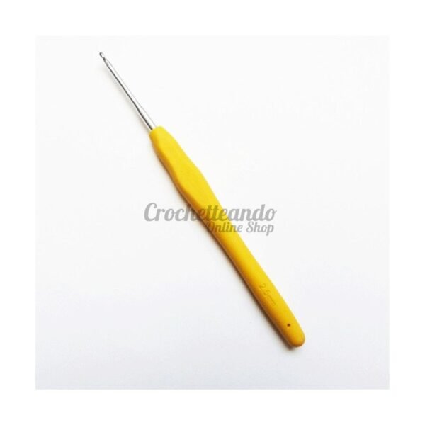 GANCHILLO ALUMINIO Y SILICONA 2.5mm GANCHILLO ALUMINIO Y SILICONA 2.5mm