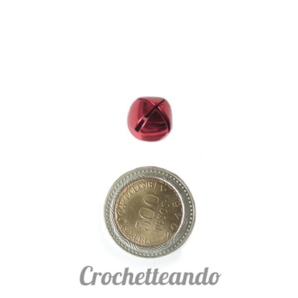 CASCABEL 12MM ROJO X UNIDAD