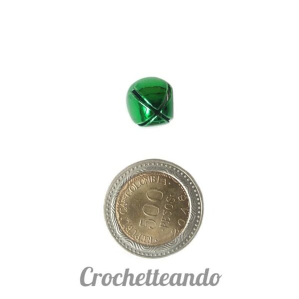 CASCABEL 12MM VERDE X 5 UNIDADES