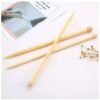 AGUJAS DE TEJER, EN BAMBÚ 35cm AGUJAS DE TEJER, EN BAMBÚ 35cm