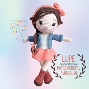 LUPE _PATRON DIGITAL MUÑECA AMIGURUMI