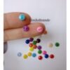 BOTONES MULTICOLOR 6mm, Paq x 30 und