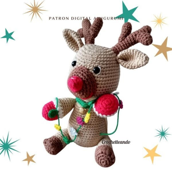 RODOLFO EL RENO _PATRON DIGITAL AMIGURUMI PDF