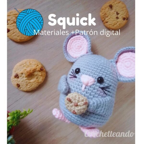 KIT AMIGURUMI: PATRON + MATERIALES SQUICK