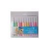 SET 10 GANCHILLOS ALUMINIO Y SILICONA 0.5mm a 2.75mm