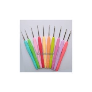 SET 10 GANCHILLOS ALUMINIO Y SILICONA 0.5mm a 2.75mm