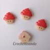 BOTON FORMA DE HELADO ROJO 15mm BOTON FORMA DE HELADO ROJO 15mm