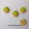 BOTON FORMA DE HELADO VERDE 15mm BOTON FORMA DE HELADO VERDE 15mm