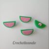 BOTON FORMA DE SANDIA ROSADO 20mm BOTON FORMA DE SANDIA ROSADO 20mm