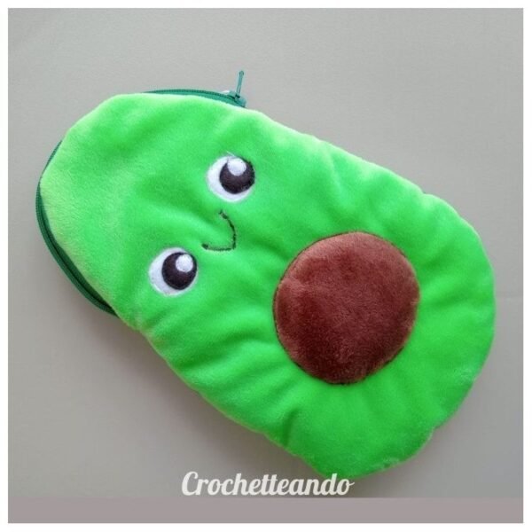 Estuche Kawaii Aguacate - Crochetteando
