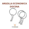 Docena Argollas para Llavero Econo