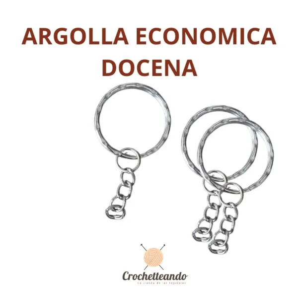 Docena Argollas para Llavero Econo