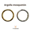 Argolla Mosqueton Grande. Herrajes para Bolsos - Crochetteando