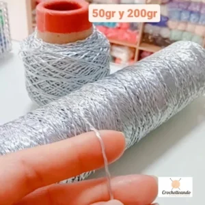 HILO SEDA 200gr - PLATEADO