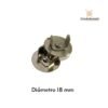 BROCHE DE IMÁN REDONDO 18mm. HERRAJES PARA BOLSOS