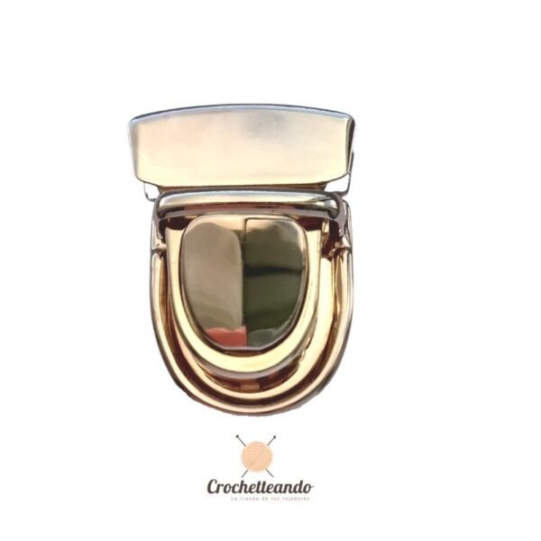 BROCHE DORADO PARA CIERRE, CHAPA. HERRAJES PARA BOLSOS