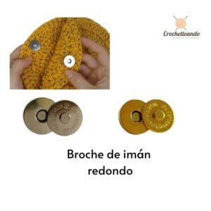 BROCHE DE IMÁN REDONDO 18mm. HERRAJES PARA BOLSOS BROCHE DE IMÁN REDONDO 18mm. HERRAJES PARA BOLSOS