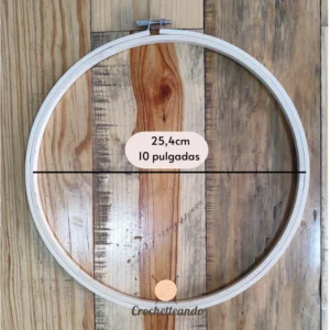 Bastidor Tambor para Bordado 25CM Bambu