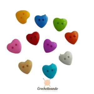Boton Corazones de Colores