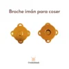 Broche Imán Orejas 18mm. Herrajes para Bolsos