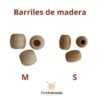 CUENTAS BARRIL EN MADERA