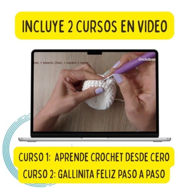 CROCHET BOX: CURSO + MATERIALES Gallina Feliz