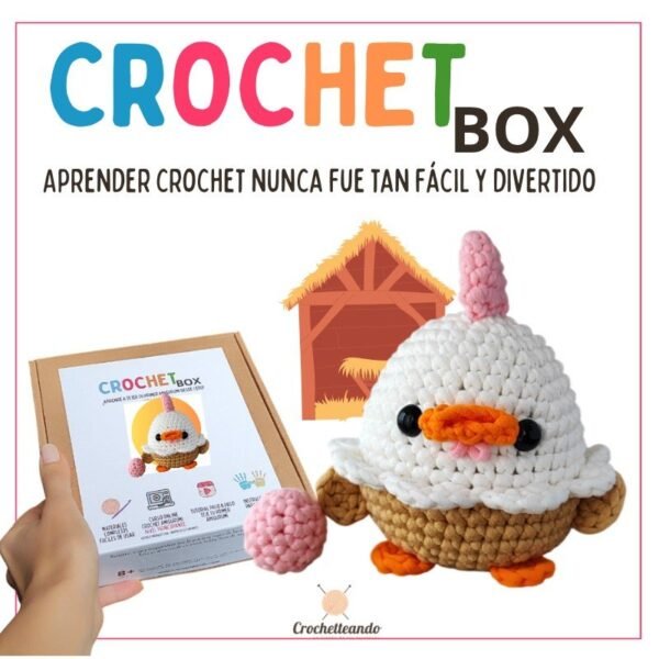 Crochet Box: Curso + Materiales Gallina Feliz - Crochetteando