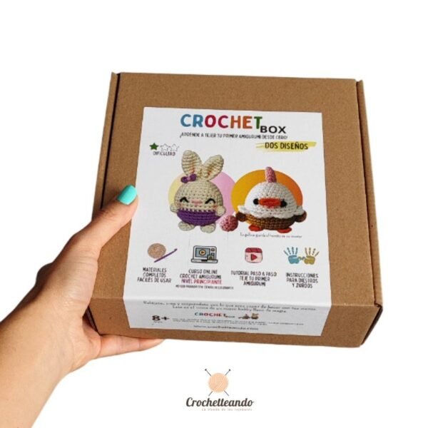CROCHET BOX: CURSO + MATERIALES Gallina y coneja