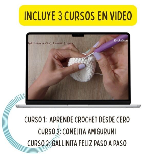CROCHET BOX: CURSO + MATERIALES Gallina y coneja