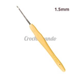 AGUJA CROCHET MANGO SILICONA 1.5mm