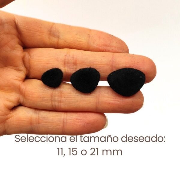 NARIZ ATERCIOPELADA 11, 15, 21mm NARIZ ATERCIOPELADA 11, 15, 21mm