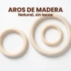 AROS DE MADERA NATURAL Varios tamaños