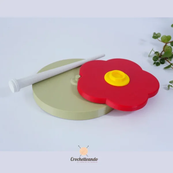 PORTAOVILLOS PREMIUM _FLOR ROJA
