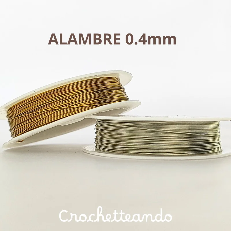 Alambre Delgado 0.4mm para Manualidades - Crochetteando