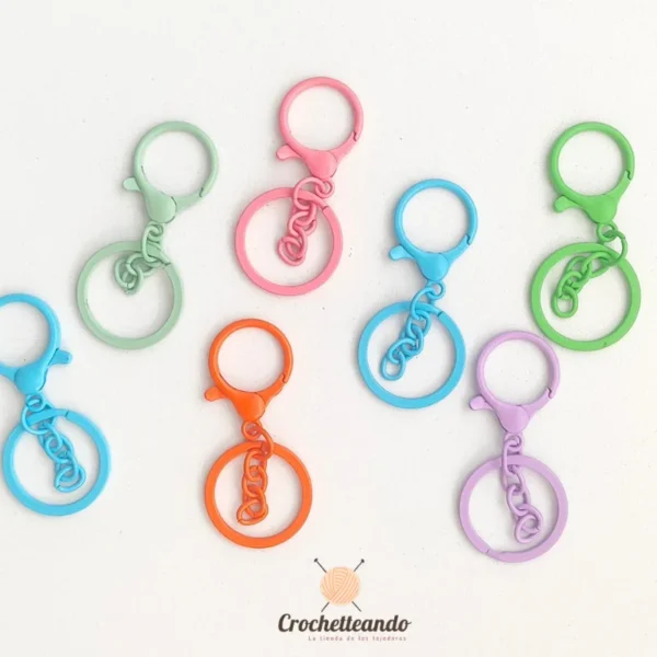 llaveroMosqueton LLAVERO MOSQUETON COLORES_ HERRAJES