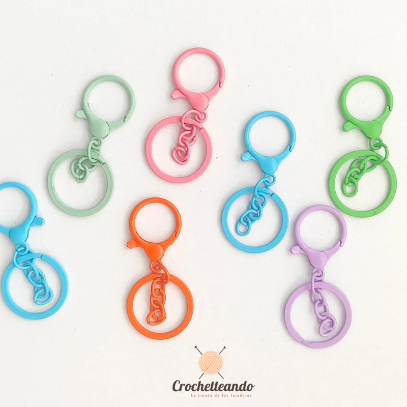 LLAVERO MOSQUETON COLORES_ HERRAJES