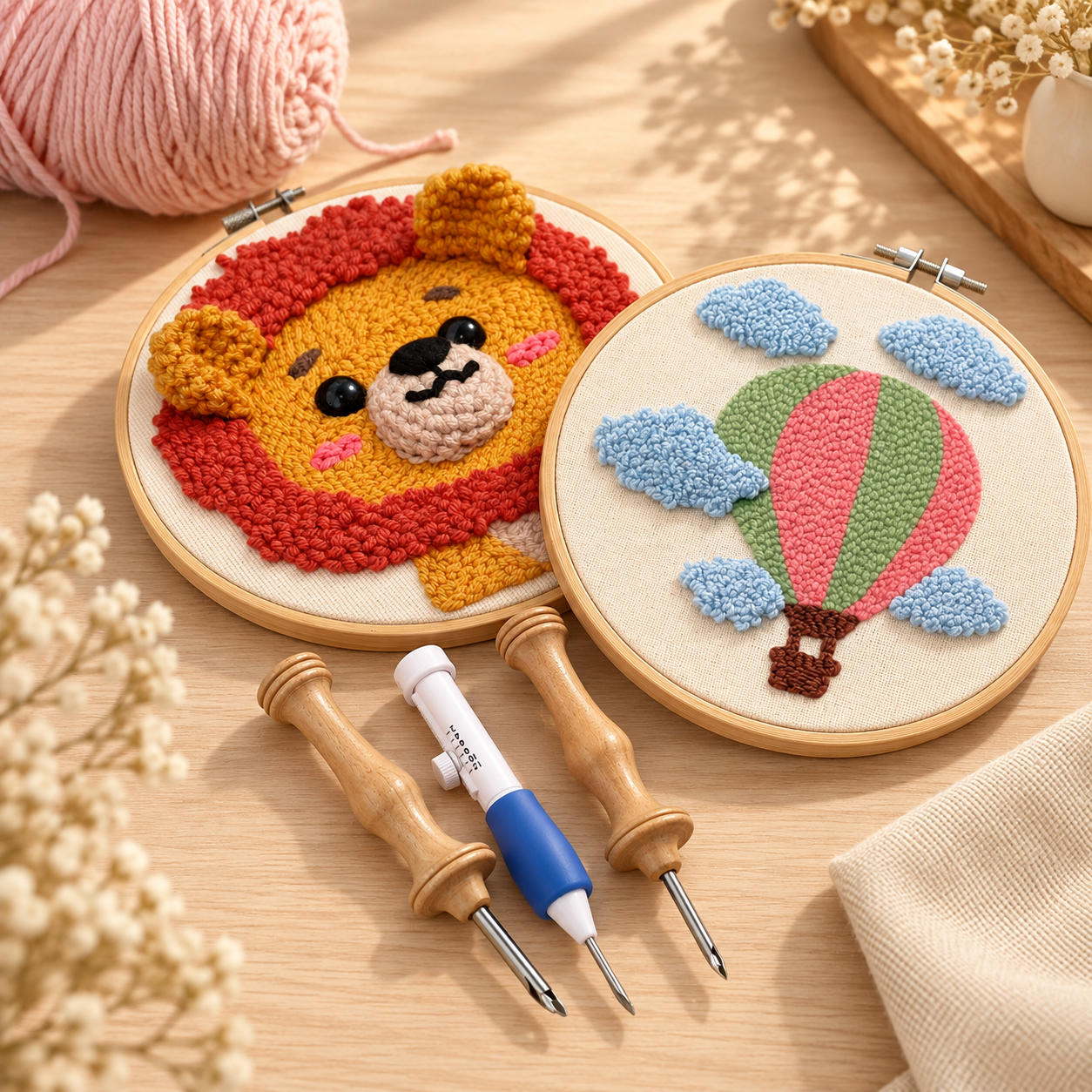 Tufting y aguja mágica