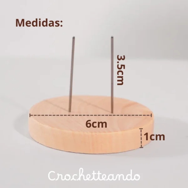 Base de Madera para Amigurumis (Soporte Anti-caídas)