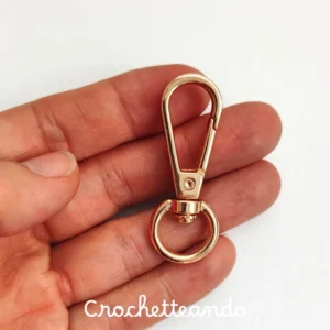 Gancho Mosquetón Oro Rosa para Bolsos y Llaveros