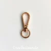 Gancho Mosquetón Oro Rosa para Bolsos y Llaveros