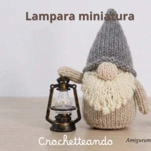 Mini Lámpara Vintage para Amigurumis y Muñecos