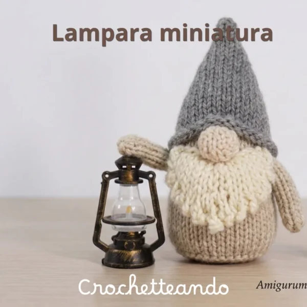 Mini Lámpara Vintage para Amigurumis y Muñecos