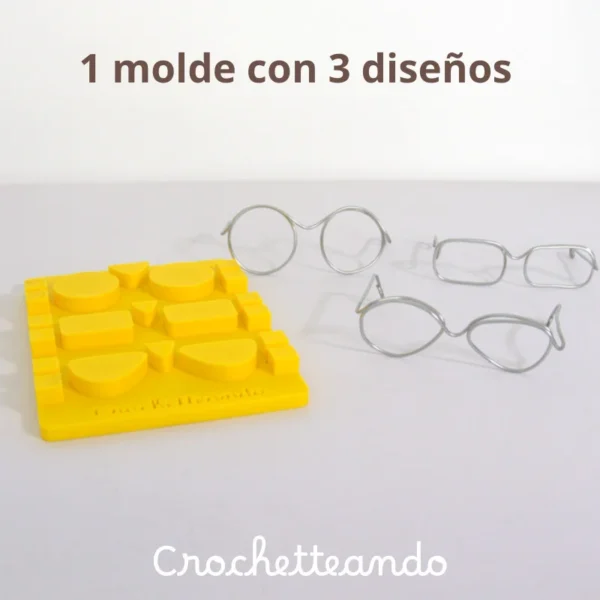 Molde para Gafas Amigurumi: 3 Estilos en 1